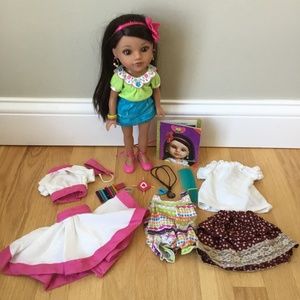 Hearts for Hearts 14” Consuelo doll from Mexico plus outfits